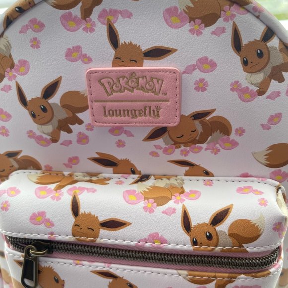 Loungefly Pokemon Eevee Sakura Mini Backpack and Cardholder Set - Picture 6 of 16